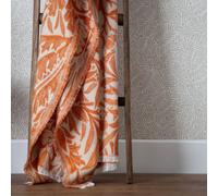 Morris & Co. Acorn Throw - Heritage Faux Mohair Tonal Jacquard Blanket (Brick - 130x170cm)