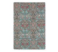Rosewood x Morris & Co. Blackthorn Pet Blanket for Dogs and Cats, 150 x 100 cm, Green, Dog Blanket/Throw with Soft Velvet Reverse, Easy-Care, Luxury William Morris Print