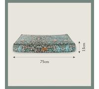 Rosewood x Morris & Co. Blackthorn Mattress for Dogs, Medium Dog Bed, Green, Thickly Padded, Non-Slip Base, Washable, Luxury William Morris Print