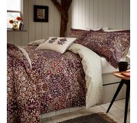 Morris & Co Blackthorn Super Kingsize Duvet Cover Set, Damson