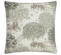 The Brook Printed Outdoor Cushion Morris & Co Beige 55cm x 55cm