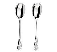 Arthur Price Morris & Co. 'Blackthorn' Stainless Steel Pair of Salad Servers - 2 pieces - Stainless Steel - 18/10 Stainless Steel