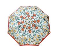 Morris & Co by Fulton Minilite Umbrella, Madder Fruit Print, Strong Lightweight Wind Resistant Frame UPF50+