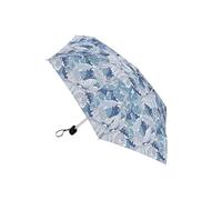 Morris & Co by Fulton Tiny Umbrella, Acanthus Woad Print, Ultra Compact, Lightweight Wind Resistant Frame
