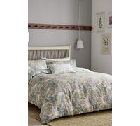 Morris & Co 'compton' Cotton Duvet Cover Set In Teal Teal Double