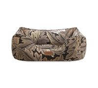 Rosewood x Morris & Co. Acanthus Box Bed for Dogs, Large Dog Bed, Khaki, Padded Sides, Non-Slip Base, Washable, Luxury William Morris Print