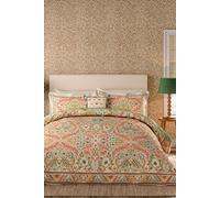 Morris & Co | V&A Earthly Paradise Super Kingsize Duvet Cover SET, Rose & Pale Olive
