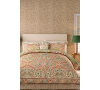 Morris & Co | V&A Earthly Paradise Super Kingsize Duvet Cover SET, Rose & Pale Olive