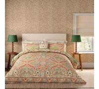 Morris & Co | V&A Earthly Paradise Double Duvet Cover SET, Rose & Pale Olive