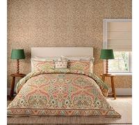 Morris & Co for V&A Earthly Paradise Duvet Cover Set Rose And Pale Olive