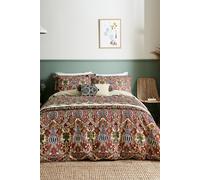 Morris & Co 'granada' Cotton Duvet Cover Set In Indigo Indigo Single