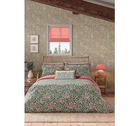 Morris and Co Honeysuckle Cotton Duvet Cover Set Double Multi