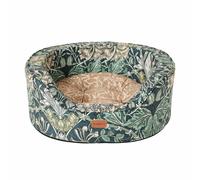 Morris & Co Honeysuckle & Acorn Print Oval Bed - Medium