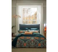 Morris & Co Honeysuckle & Tulip Cover Set 100% Cotton Mulberry & Teal Purple