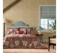 Morris & Co Honeysuckle & Tulip Duvet Cover Red Gold