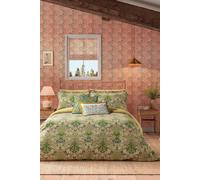 Morris & Co Hyacinth Duvet Cover Set Super King Size Sage & Citrus