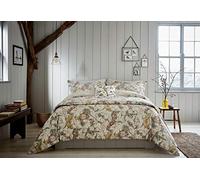 Morris & Co - Leicester Grey Floral 100% Cotton Bedding Range (Super King Size Duvet Cover Set: 260cm x 220cm)