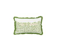 William Morris Lemon Tree Willow Bough Embroidered Cushion - LEAF/GRN