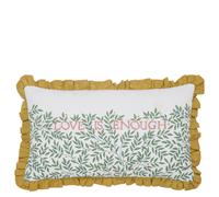 William Morris Love is Enough Cushion 50cm x 30cm, Evergreen
