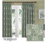 Morris & Co. Marigold Jacquard Pencil Pleat Curtains