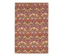 Rosewood x Morris & Co. Strawberry Thief Pet Blanket for Dogs and Cats, 150 x 100 cm, Burgundy, Dog Blanket/Throw with Soft Velvet Reverse, Easy-Care, Luxury William Morris Print