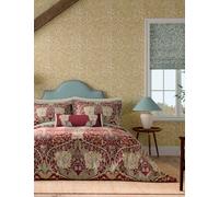 Morris & Co Pure Cotton Honeysuckle & Tulip Bedding Set Red Mix
