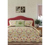 Morris & Co Pure Cotton Rose Bedding Set Green Mix