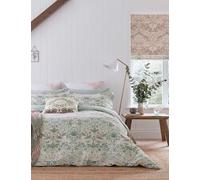 Morris & Co Pure Cotton Strawberry Thief Cochineal Bedding Set Pink Mix