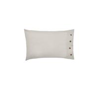 'Pure Linen Cotton' Standard Pillowcase Morris & Co Silver Standard Pillow Case