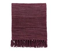 Morris & Co SEASONS BY MAY WOVEN THROW 150X200CM AUBERGINE