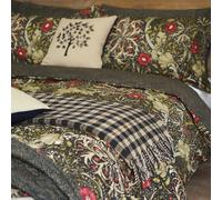 Morris & Co Seaweed Single Duvet Cover Set, Black