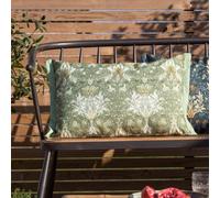 Morris & Co Snakeshead Printed Outdoor Cushion In Green Green 40cm x 60cm