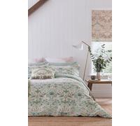 Morris & Co Strawberry Thief Single Duvet Cover Set, Cochineal Pink