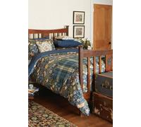 Morris & Co Strawberry Thief Duvet Cover, Indigo, Double