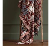 Morris and Co Strawberry Thief Jacquard Throw 130x170cm Pink