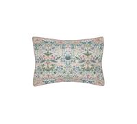 William Morris Cochineal Pink Strawberry Thief Oxford Pillowcase - OXF, COCHINEAL PINK