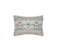 William Morris Cochineal Pink Strawberry Thief Oxford Pillowcase - OXF, COCHINEAL PINK