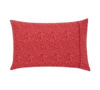 Morris & Co Strawberry Thief Pair of Standard Pillowcases, Crimson