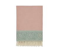 Morris & Co Strawberry Thief/Severn 130x170cm Throw Cochineal Pink