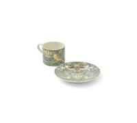Portmeirion Teacup & Saucer Morris & Co Strawberry Thief Blue