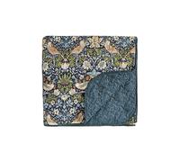 Morris & Co 'Strawberry Thief' Throw 265X260cm in Indigo | Size: 265X260 cm Morris & Co Indigo 265X260 cm