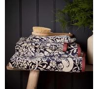 Morris & Co Strawberry Thief Towel Blue 60% Cotton/40% Modal (Bath Towel)