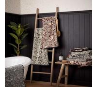 Morris & Co Strawberry Thief Towel Red 60% Cotton/40% Modal (Bath Towel)