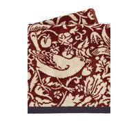 Morris & Co 'Strawberry Thief' Towels in Red | Size: Bath Sheet Morris & Co Red Bath Sheet
