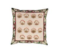 Morris & Co | V&A Daisy Tile Cushion 45cm x 45cm, Olive & Ivory