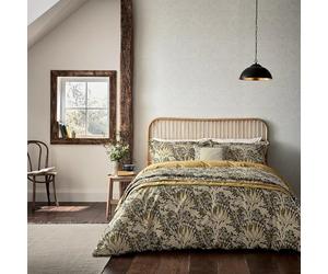 Morris & Co William Morris Charcoal Artichoke 3 Piece Duvet Cover Set (Super King 260 x 220cm)
