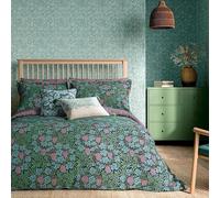 Morris & Co Vine 100% Cotton Percale 200 Thread Count Duvet Cover Set