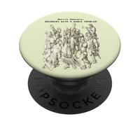Morris Dancers Drinkers With A Dance Problem Medieval Art PopSockets Adhesive PopGrip