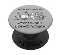 Morris Dancers Drinkers With A Dance Problem Vintage Art PopSockets Adhesive PopGrip