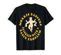Morris Dancers Drinkers With A Dance Problem Yellow Design T-Shirt
